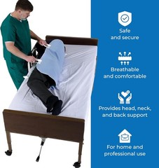 34″ x 52″ Positioning Bed Pad with Handles – Waterproof Reusable Protector
