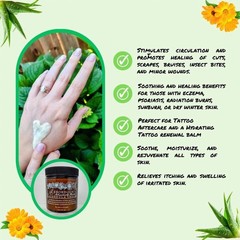 Calendula Cream 9oz Amber Jar Contains Comfrey, Oregon Grape, Aloe, Beeswax. …