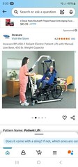 Invacare RPL450-1 Reliant Electric Patient Lift with Manual Low Base, 450 lb.