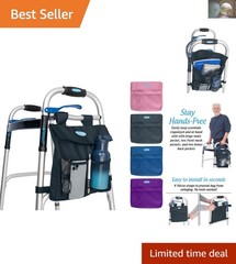 Durable Water-Resistant 5-Pocket Walker Side Pouch – Effortless Installation