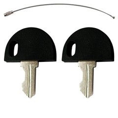 2PCS Replacement Ignition Keys for Pride Mobility Scooters – Compatible Black