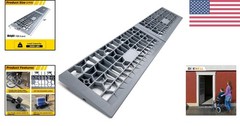 Two-Pack 1″ Rise Threshold Ramps – Strong, Eco-Friendly with 3000 Lbs Capacity