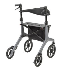 Carbon Fiber AeroCarbon Ultra Lite Rollator Gray Drive Medical 330 lb Capacity