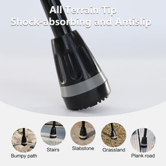 Walking Cane, Folding, Adjustable, Lightweight, Walking Canes for Men & Women