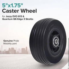 Jazzy EVO 613 & Quantum Q6 Edge 3 Stretto Chairs 5×1.75 Caster Wheel (WHL140383)