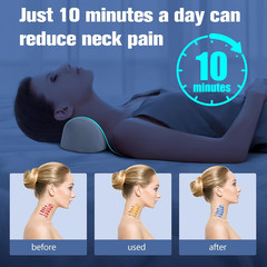 Small Neck Stretcher Pillow for Pain Relief, Soft Cervical Traction