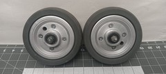 Quantum J6 Power Chair Solid Front Caster Wheels 5.5 inches(lot of 2)