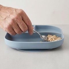 Multi-Grid Silicone Suction Plate for Elderly Divided Food Tray Strong Suctio…