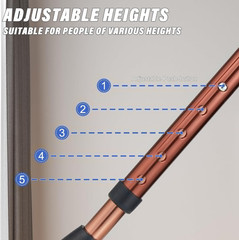 Adjustable Folding Cane with Seat Large Capacity Lightweight Crutch Chair Stool