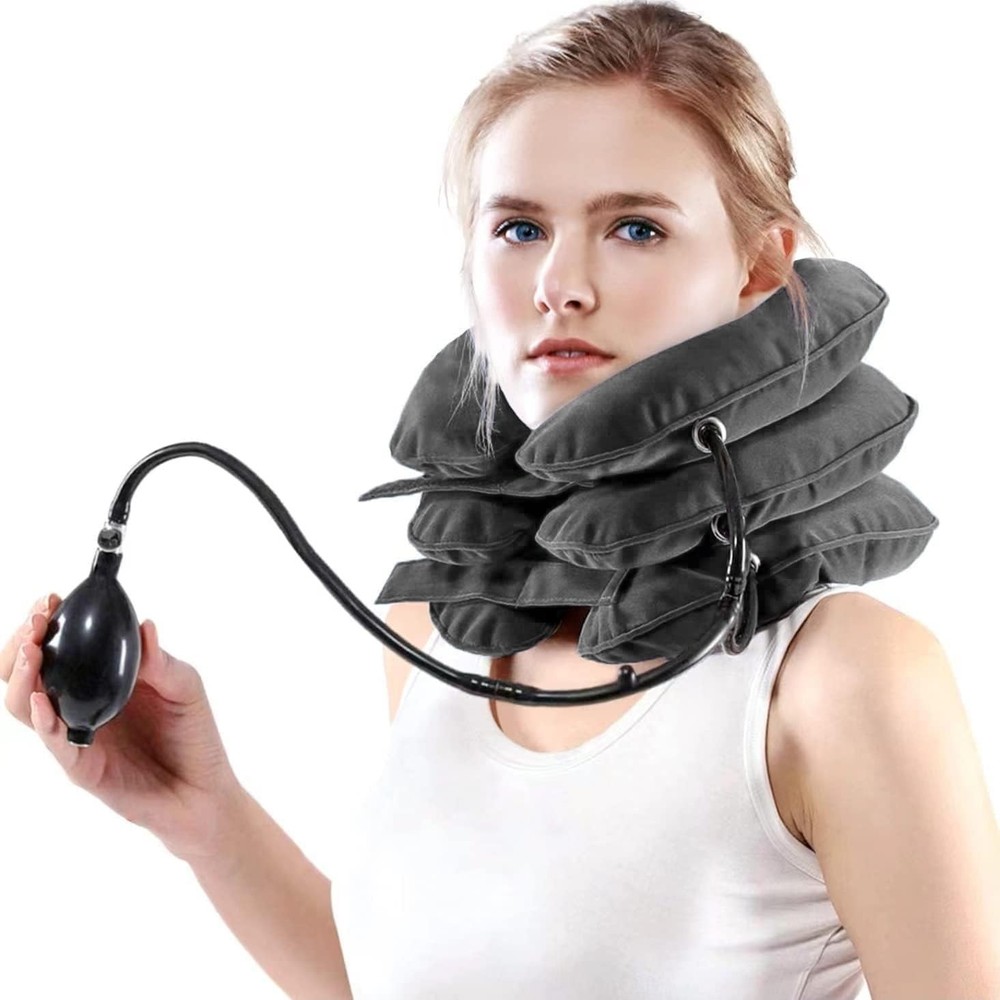 Unbranded Cervical Neck Traction Device – Gray