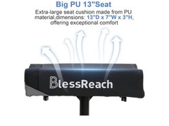 Blessreach Steerable Knee Scooter Foot Injury Walker Medical Foldable Adult