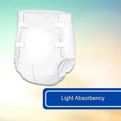 McKesson Lite Adult Incontinent Brief, Medium, Light Absorbency, Case of 96