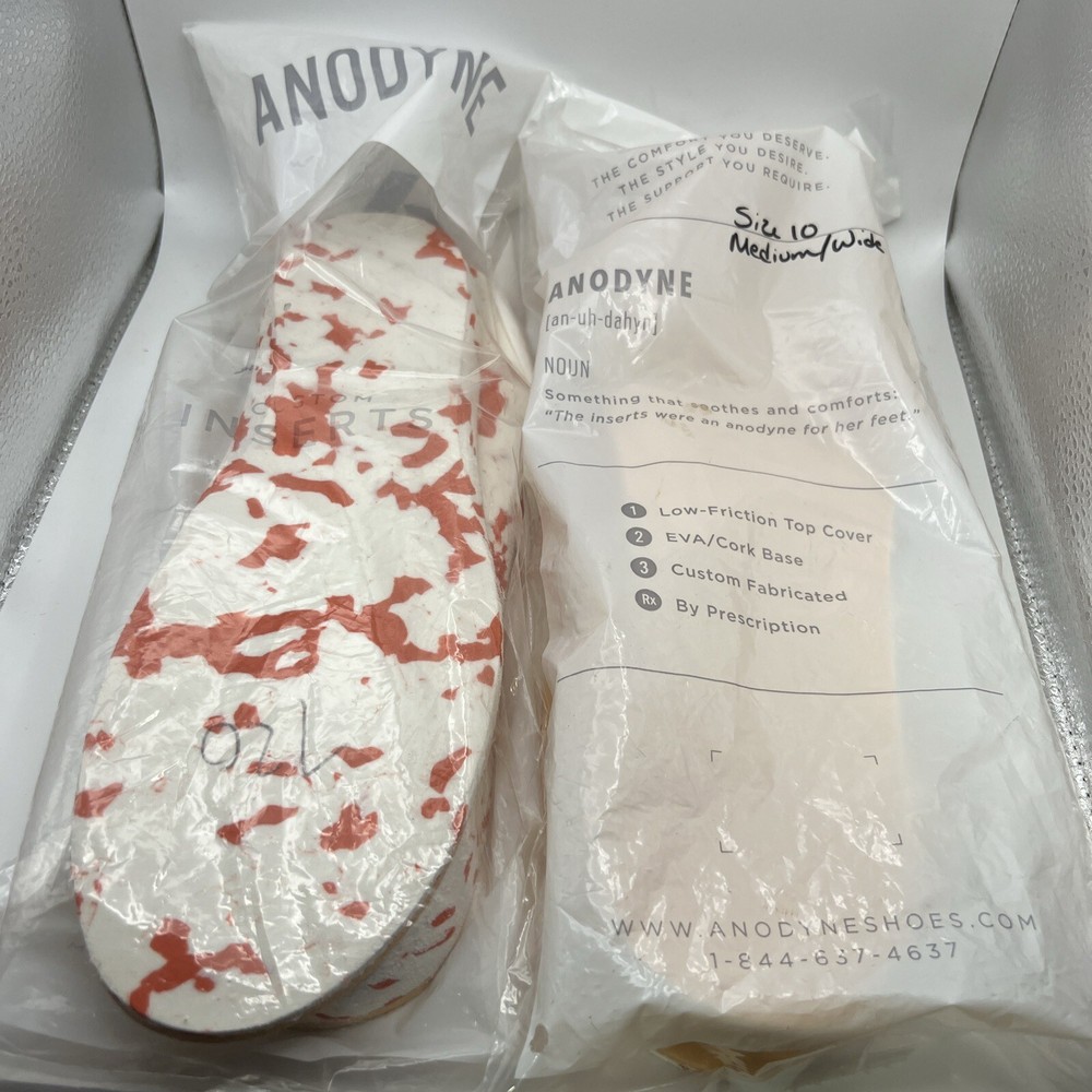 (2) Anodyne Women’s Inserts Size 10 Medium Wide
