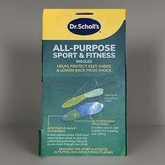 Dr. Scholls All Purpose Sport & Fitness Insoles WOMENS size 6 to 10
