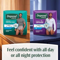 Depend Fresh Protection Adult Diapers – Maximum Comfort, Large Size, 28 Count