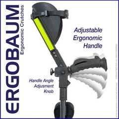 (1) Ergobaum 7G Forearm Crutch New – One Only Crutch Ergoactives