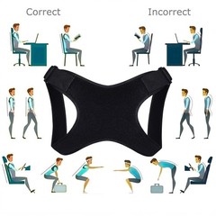 Adjustable Back Posture Support Brace Belt Shoulder Support for Men Women