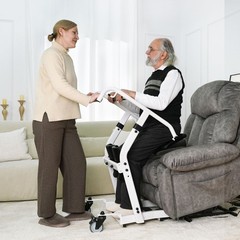 Sit-to-Stand Patient Lift, Mobility Aid with Wheels for Elderly Assistance