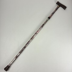 Folding Adjustable Walking Cane Compass Rose T-Handle 5 Notch 33-37 In