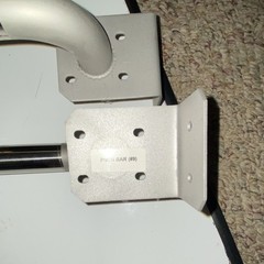 2x Straight Grab Bars/Push Bars Metal Silver/Gray PUSH BAR #9