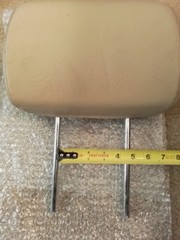 Electric Wheelchair Seat Brown Khaki Head Rest 4-1/4″ inches between rods READ