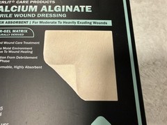 EVERLIT CALCIUM ALGINATE STERILE WOUND DRESSING BOX OF 16 4×4″ FIBER-GEL MATRIX