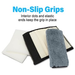 DELUXE PlushGrips Extra Thick Fleece Walker Grip Covers – 1 Pair – Any Color