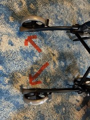 4-Wheel Upright Rollator Walker with Seat & Forearm Supports, Black/Gray