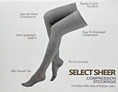 Dr. Comfort Women’s Select Sheer Thigh Highs – 15-20 & 20-30 mmHg -Silicone Lace