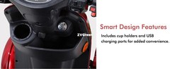 4 Weels Heavy Duty Mobility Scooters 500lbs Capacity 800W 60V20A w/Remote Key