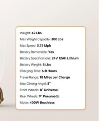 NEW Paiseec 2-in-1 Electric Wheelchair W1, left handed control