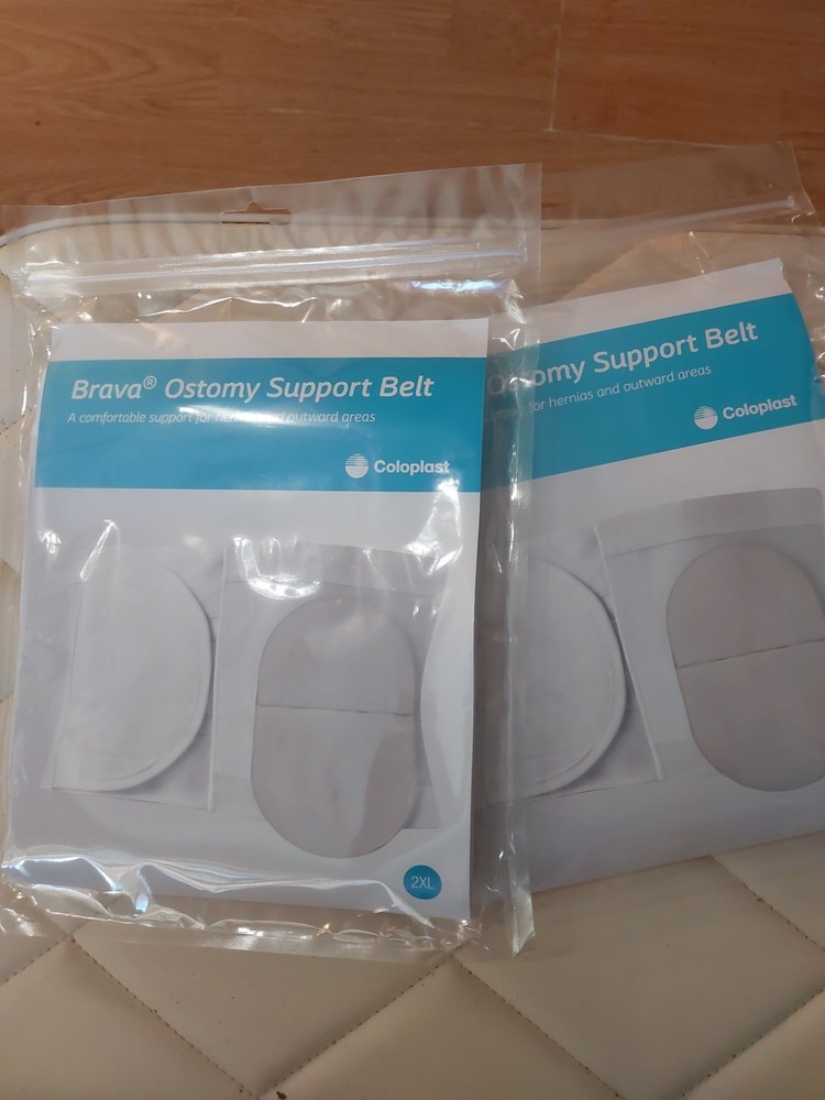 2 Pks Coloplast 12007 Brava Ostomy Support Belt Size 2xl 40-46” NEW