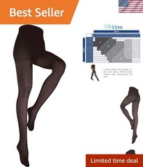 Compression Pantyhose, 15-20 mmHg Support, Women’s Sheer Nylon Hosiery Tights…