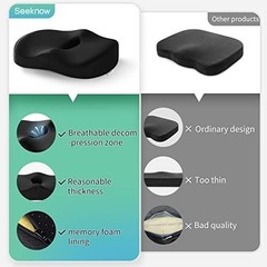 Cushion Lab Patented Pressure Relief Seat Cushion for Long Sitting Hours