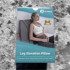 BLABOK Inflatable Leg Elevation Pillow Grey 24.8in Circulation Pain Relief