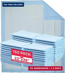 MedPride Disposable Underpads 23″ X 36″, 45 Gram, 150 Count