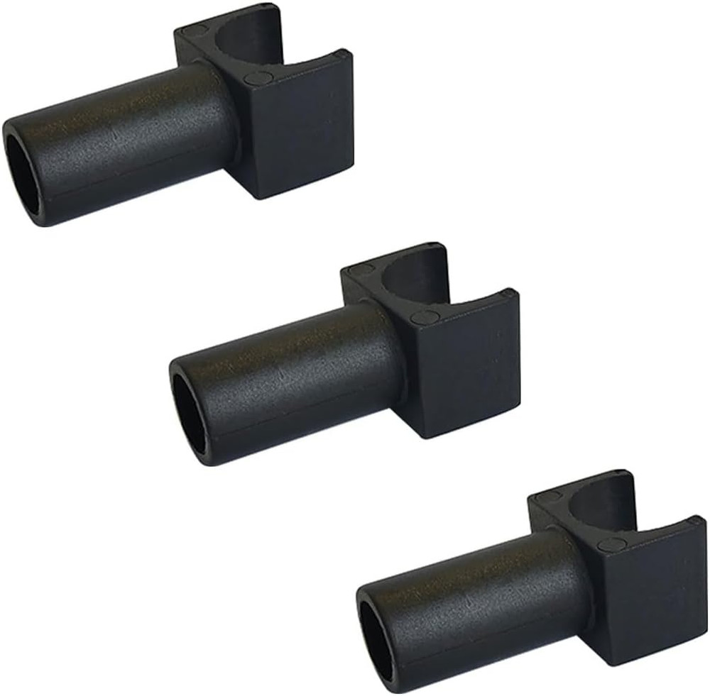 3 Pcs Wheelchair Seat Rail Guide Fits 7/8 Inch Tubing for Transport Chairs
