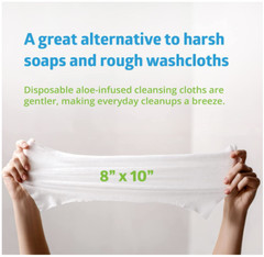 Medline FitRight Aloe Personal Wipes Scented/Unscented 576-600-816ct