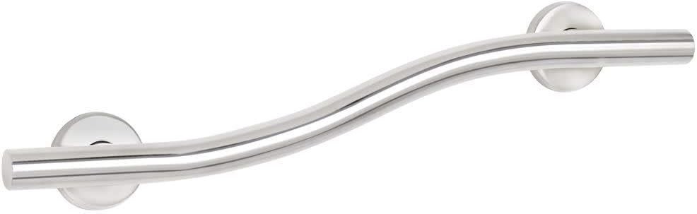 Seachrome 24 inch Bathroom Wave Grab Bar Polished Finish GW-3524-QCR-PS