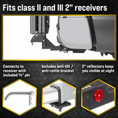 Titan Ramps 332100 Scooter Wheelchair Carrier w/ Ramp 400 lb Hitch Mount
