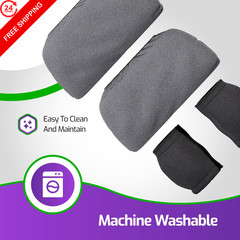 Crutch Pillows Set – Under Arm Crutches – Gray – Handle Pillow Covers