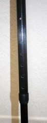 Black/Dark Gray Carbon Fiber Cane Mobility Aid Walking Stick, Adjustable, Strong