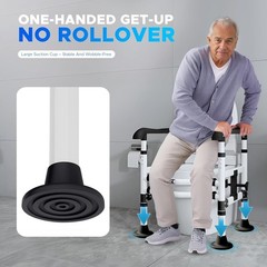 Adjustable Toilet Safety Rails for Seniors & Disabled – Heavy Duty