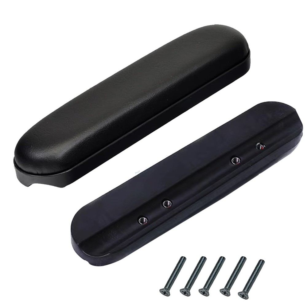 Universal Wheelchair Armrest with Hardware replacement part Black 9-1/8 In