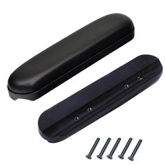 Universal Wheelchair Armrest with Hardware replacement part Black 9-1/8 In