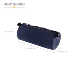 DMI Lumbar Roll Back Support Cushion Pillow – Foam with Navy