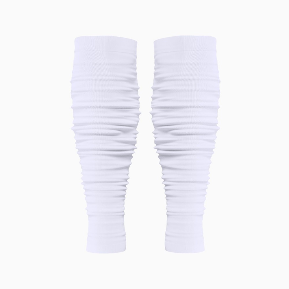 Pre-Scrunched Football Leg Sleeves Built-In Hidden Elastic Bands Knee