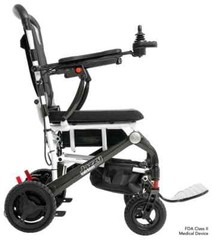 Pride Mobility Jazzy Carbon ULTRA Lightweight Folding Powerchair in White Color