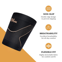 Copper Bicep Tendonitis Brace, Bicep Compression Sleeve for Pain Relief, Upper A