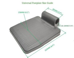 Universal Wheelchair Footplate – Replacement Parts, Foot Rest,fits Drive Blue…